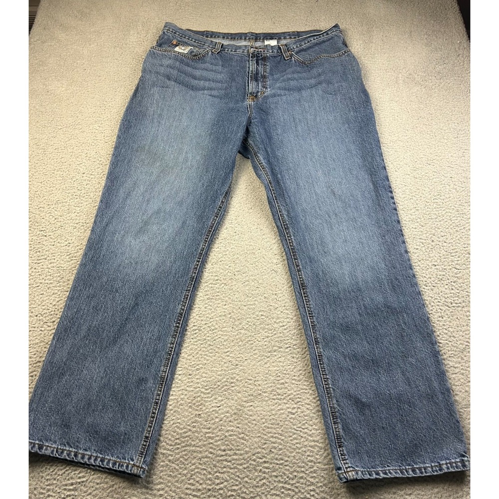 Cinch Jeans Mens MWhite Label Relaxed Straight Leg Denim Cowboy Size 40x32